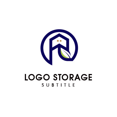 R 家 葉っぱ ロゴデザイン ロゴ販売 ロゴストレージ