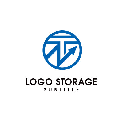 T 矢印 成長 ロゴデザイン ロゴ販売 ロゴストレージ