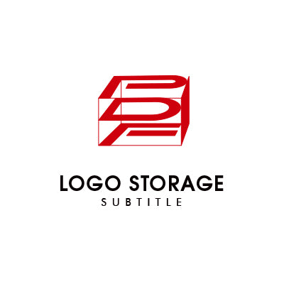 P/D/F イニシャル 立体 ロゴデザイン ロゴ販売 ロゴストレージ