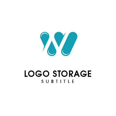 W シンプル ナチュラル ロゴデザイン ロゴ販売 ロゴストレージ