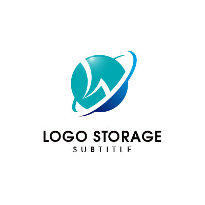 W 地球 シンプル ロゴデザイン ロゴ販売 ロゴストレージ