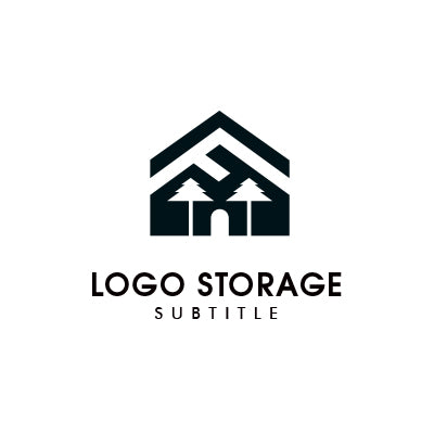 F 家 山 自然 ロゴデザイン ロゴ販売 ロゴストレージ