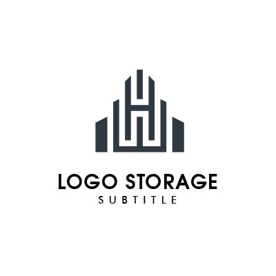 H 都市 建築 ロゴデザイン ロゴ販売 ロゴストレージ