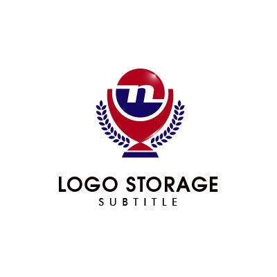 N トロフィー エンブレム ロゴデザイン ロゴ販売 ロゴストレージ