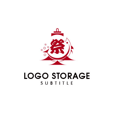 祭 魚 和風 シンボル ロゴデザイン ロゴ販売 ロゴストレージ
