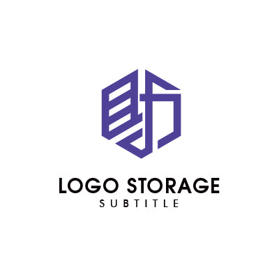 助 漢字 幾何学 ロゴデザイン ロゴ販売 ロゴストレージ
