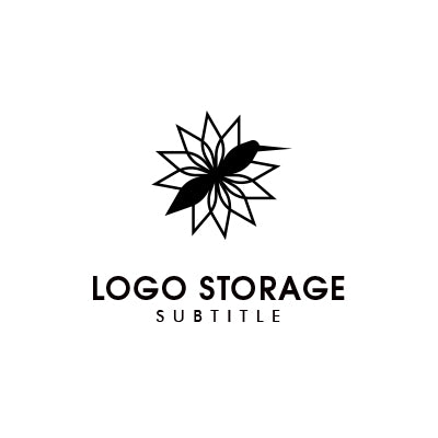 花 幾何学 シンボル ロゴデザイン ロゴ販売 ロゴストレージ