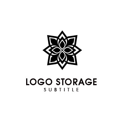 花 幾何学 シンボル ロゴデザイン ロゴ販売 ロゴストレージ
