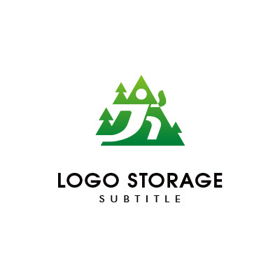 人 山 アウトドア ロゴデザイン ロゴ販売 ロゴストレージ