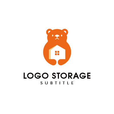 クマ ハウス ロゴデザイン ロゴ販売 ロゴストレージ
