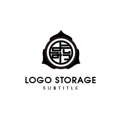 家紋風モノグラム モチーフロゴデザイン ロゴ販売 ロゴストレージ