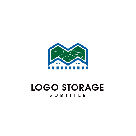 住宅 屋根 リーフ エコ 建築 ロゴデザイン ロゴ販売 ロゴストレージ
