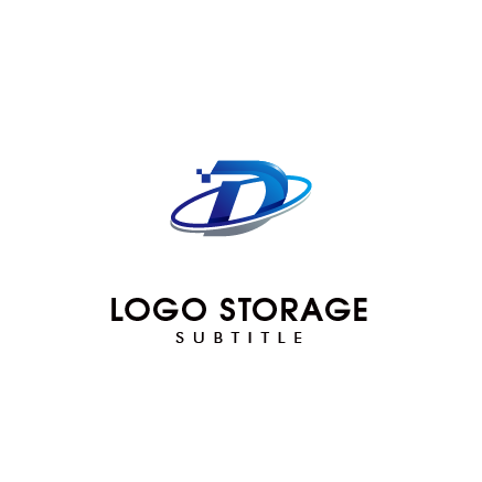 D 軌道 スピード 未来 成長 グローバル ロゴデザイン ロゴ販売 ロゴストレージ