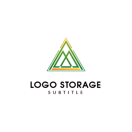 幾何学 A 三角形 山 成長 安定 ロゴデザイン ロゴ販売 ロゴストレージ